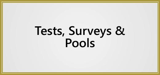 Blackboard Test, Surveys and Pools