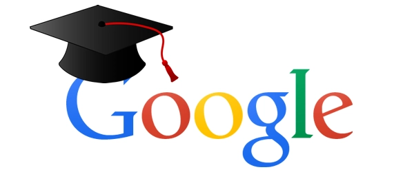 Google logo with Graduation cap over the G
